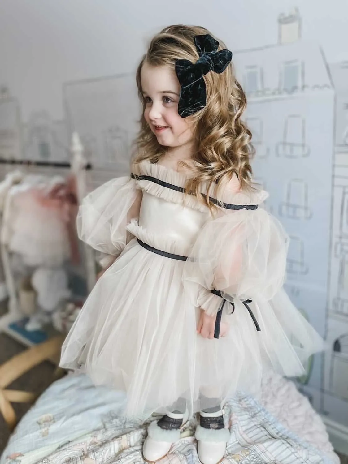 Coco-Caramel Tulle Dress