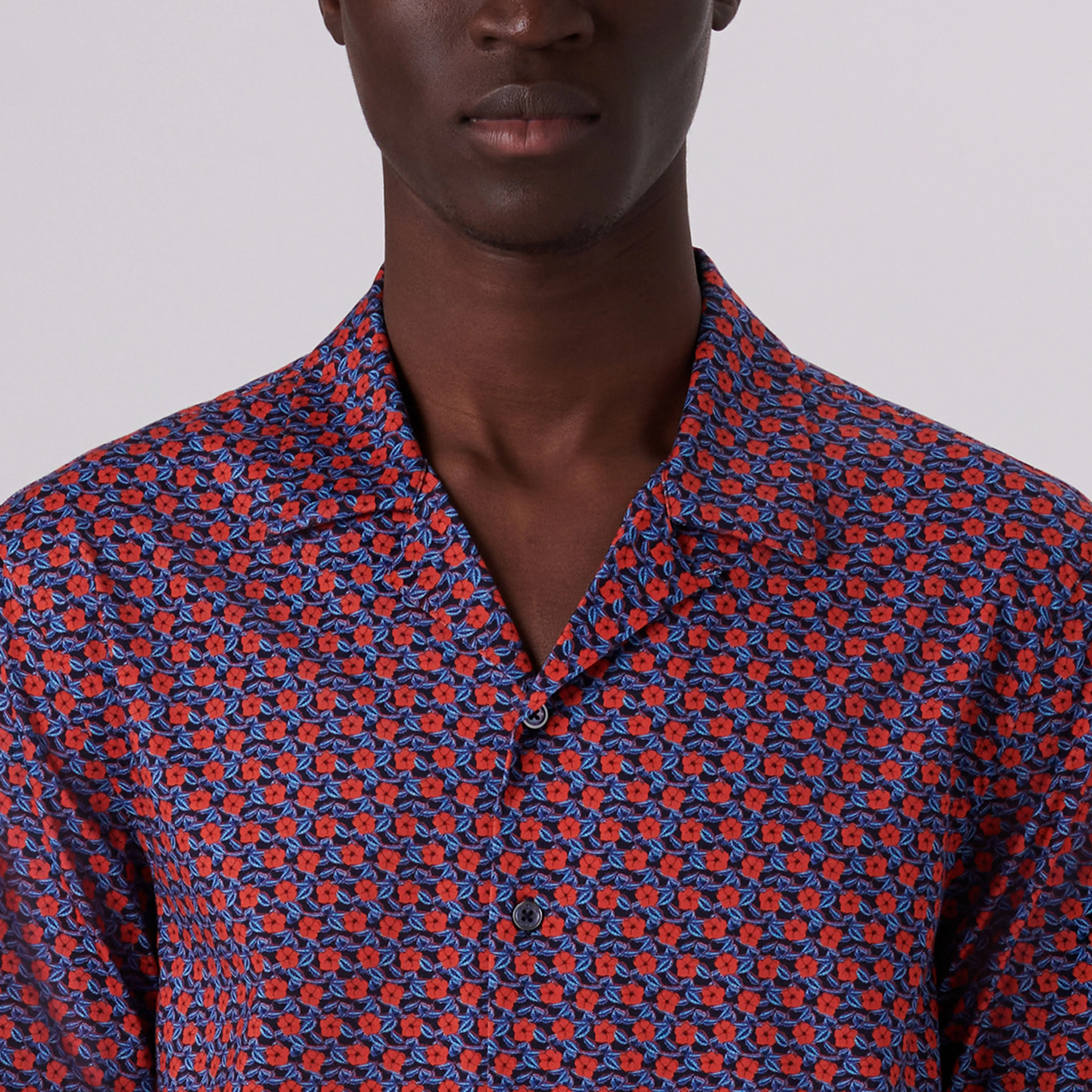 Cole Floral Print OoohCotton Camp Shirt