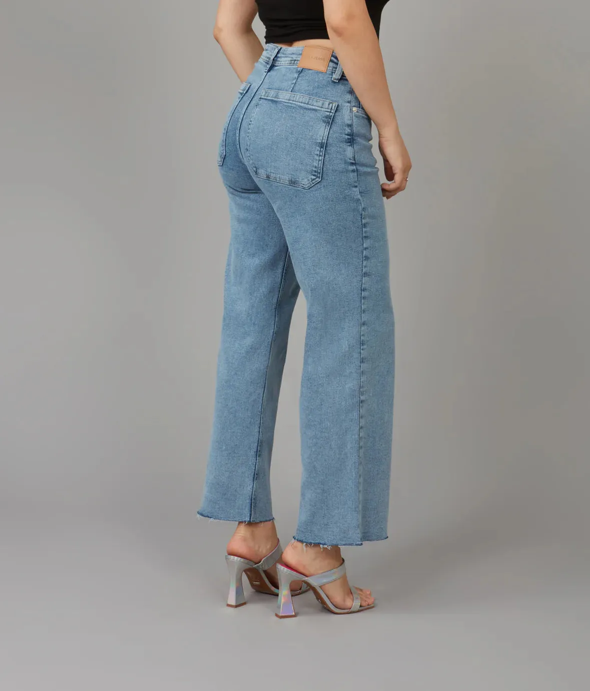 Colette High Rise Wide Leg Jeans - Vintage Ice Blue