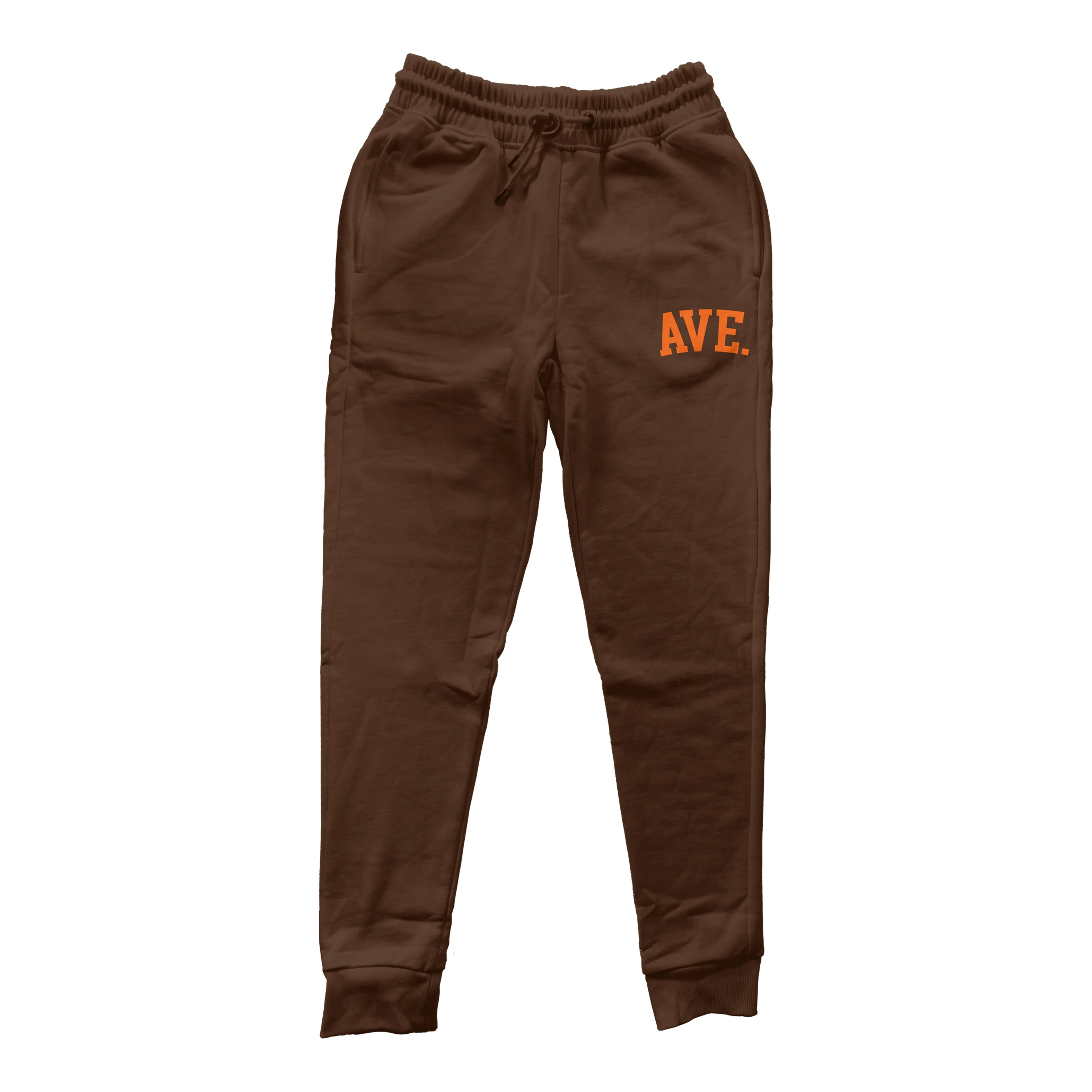 COLLEGIATE AVE JOGGERS (CHESTNUT/ORANGE)