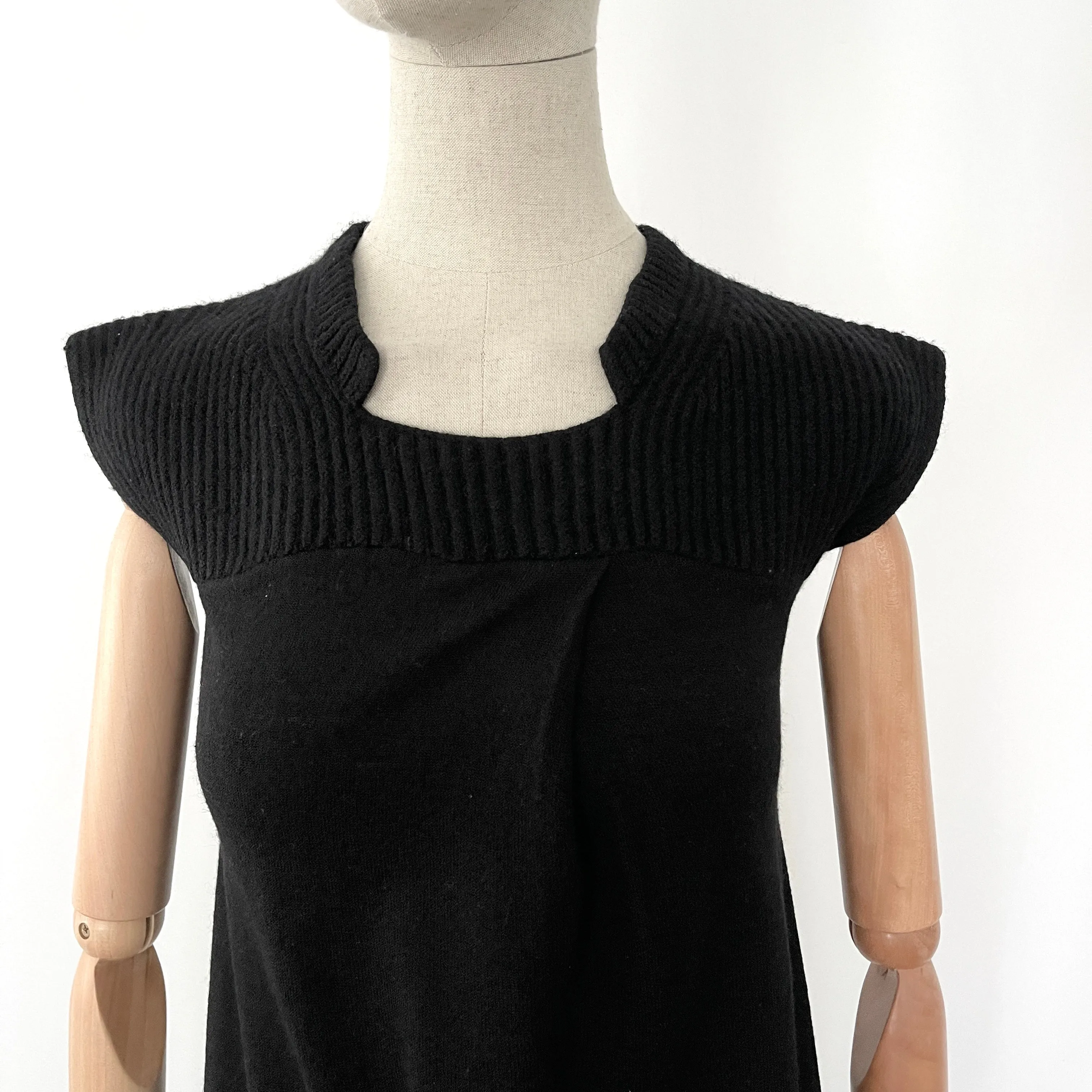 CREA CONCEPT Wool Tunic Mini Dress