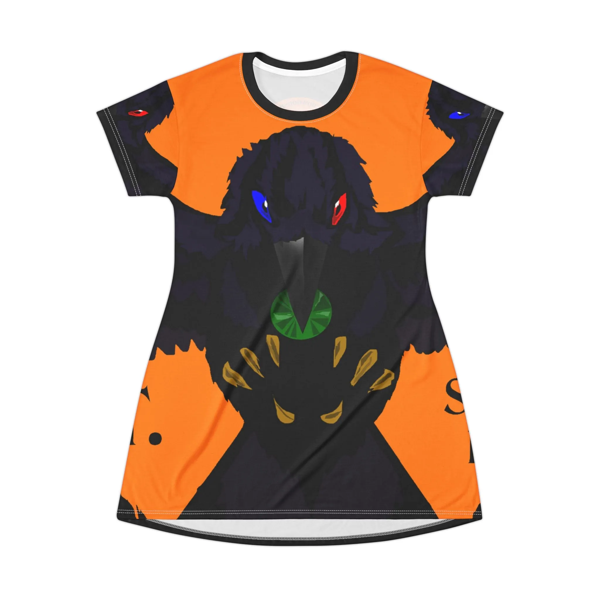 Crowgodshi First Generation T-Shirt Dress, ORANGE LOGO