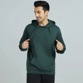 Cruze French Terry Cotton Hoodies Forest Green