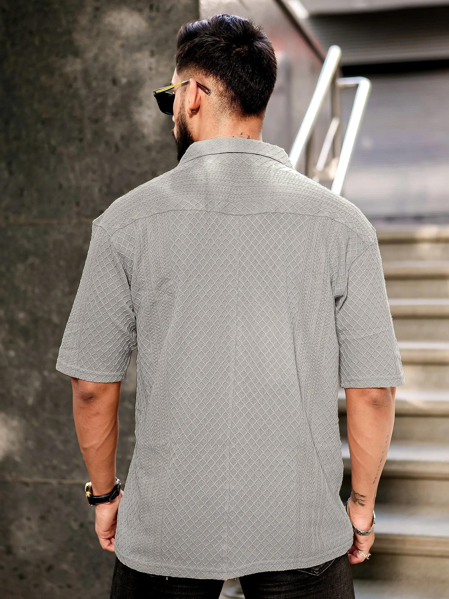 Cubic Grey Shirt