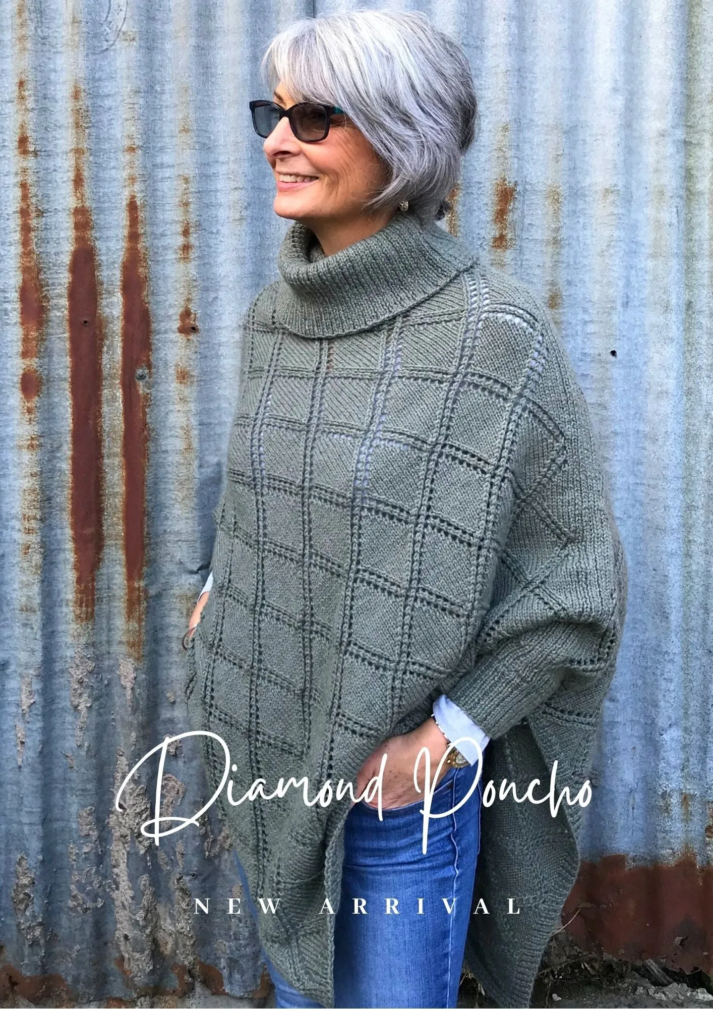 CY217 Diamond Poncho (e-pattern)