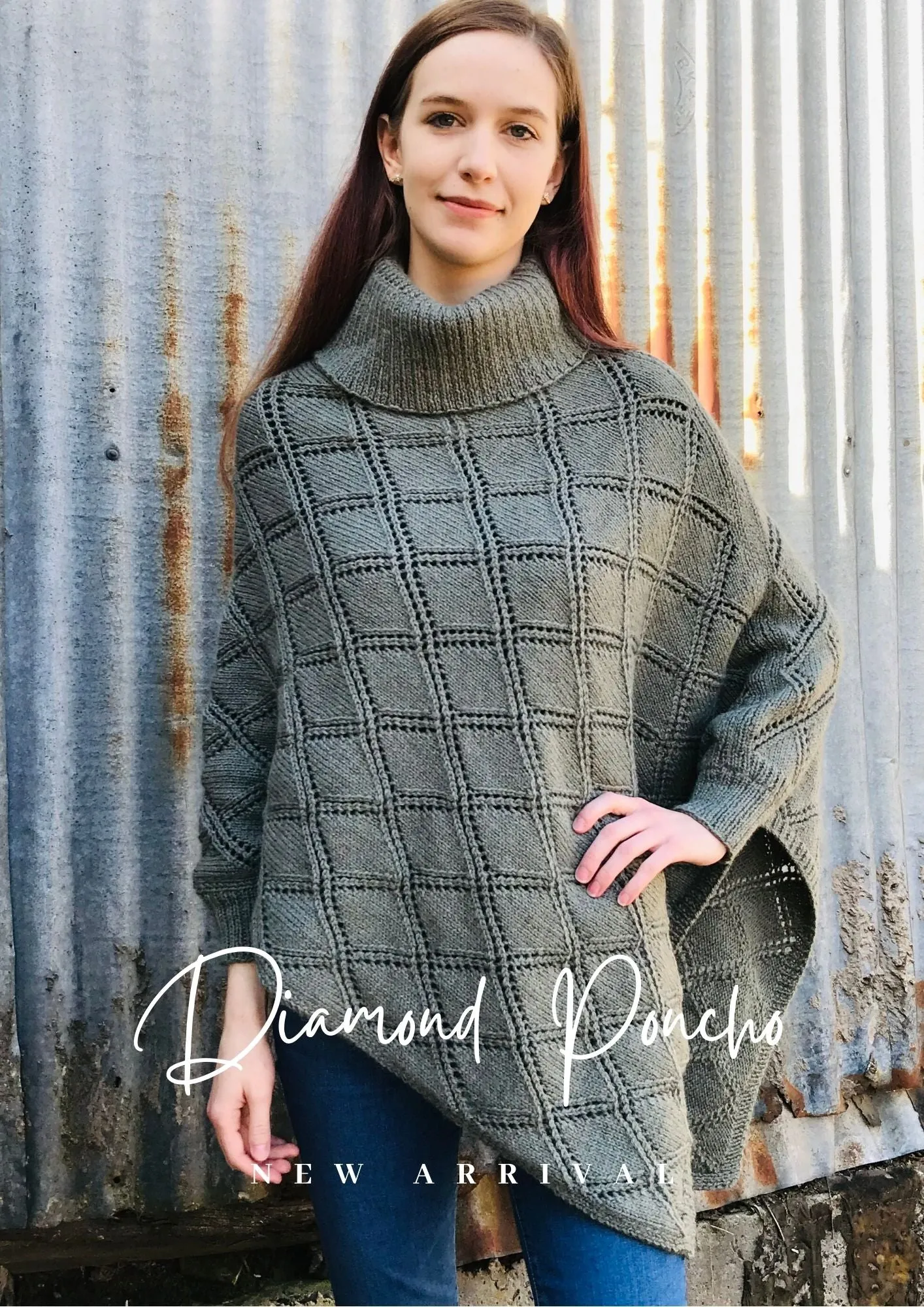 CY217 Diamond Poncho (e-pattern)