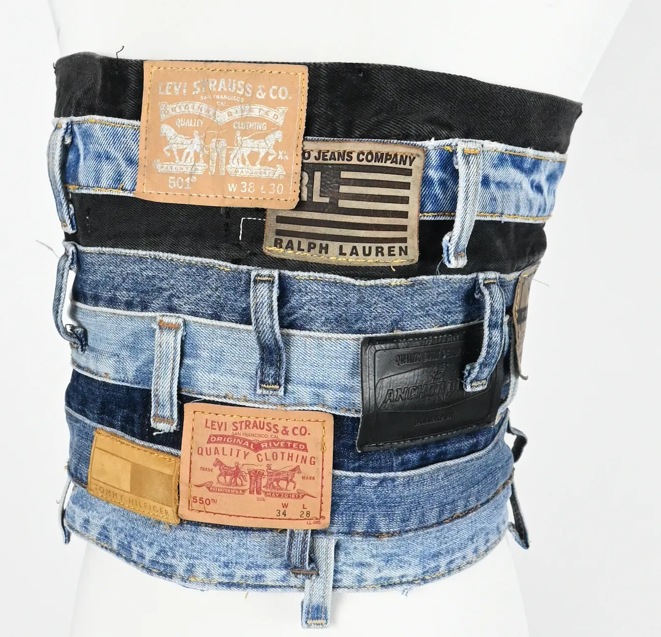 Denim Waist Band Corset (XS/S)