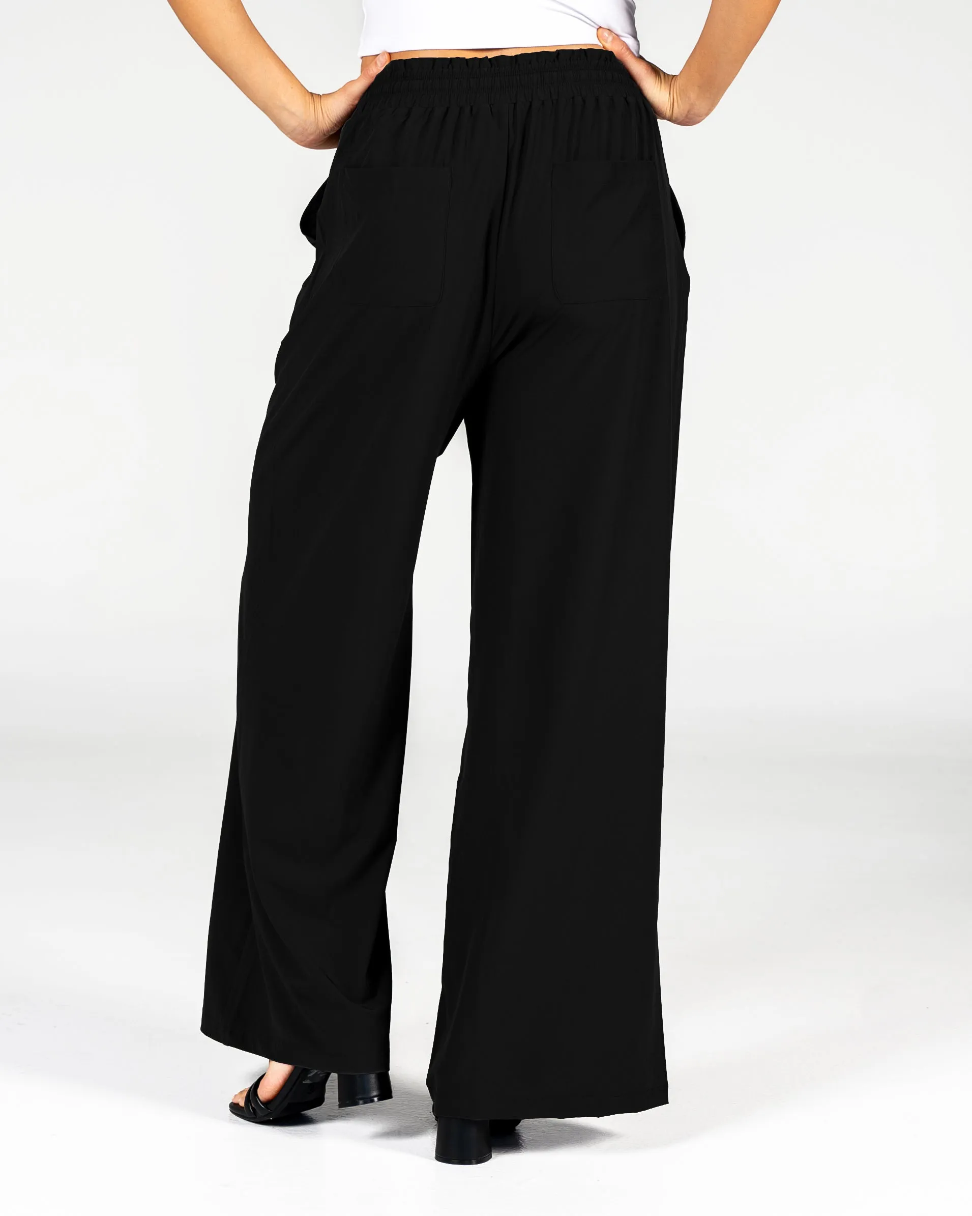 Destination Drawstring Pants (Multi-Length) - Black