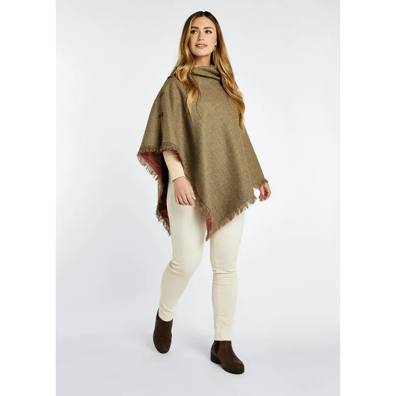 Dubarry Hazelwood Ladies Tweed Poncho - Burren