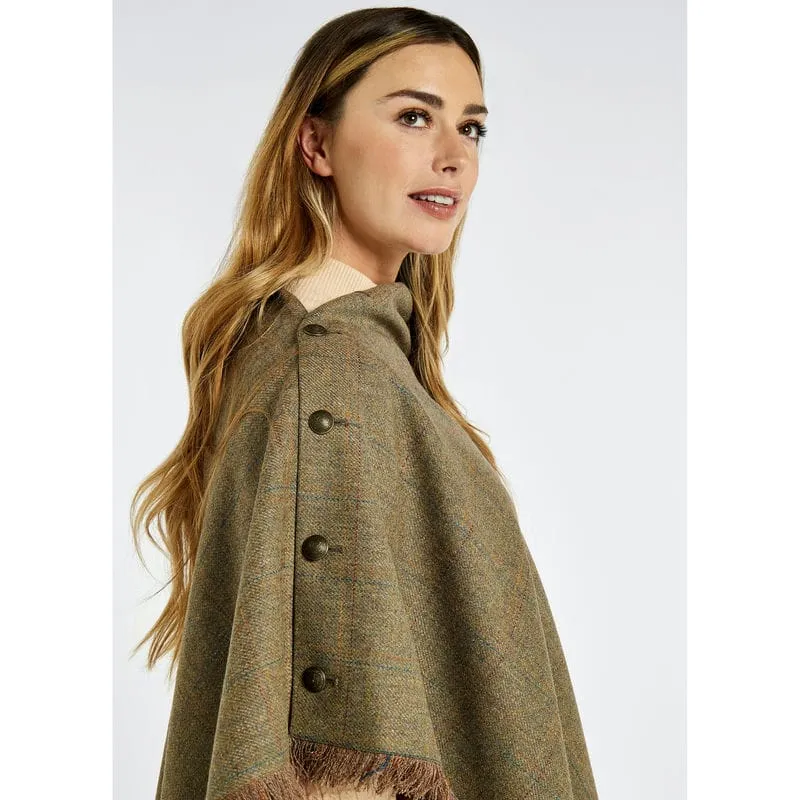 Dubarry Hazelwood Ladies Tweed Poncho - Burren