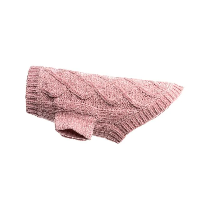 Fabdog | Chenille Super Soft Dog Jumper - Pink