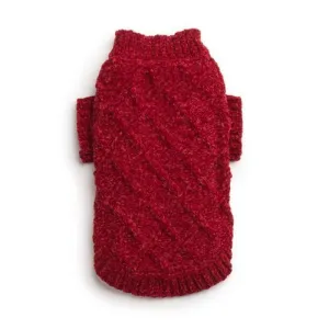 Fabdog | Chenille Super Soft Dog Jumper - Ruby