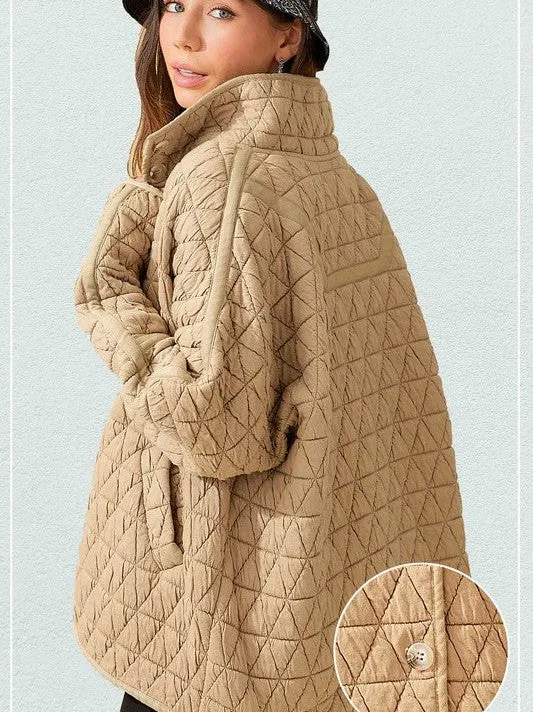 Falling for Fall Soft Quilted Jacket