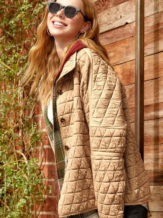 Falling for Fall Soft Quilted Jacket