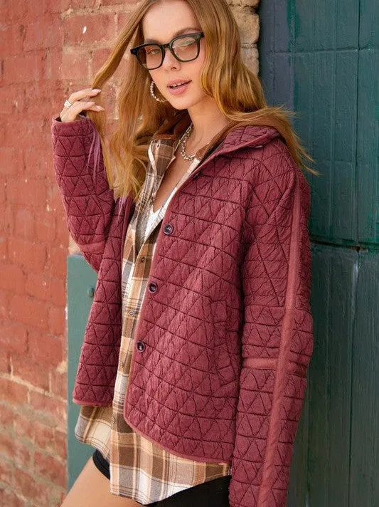 Falling for Fall Soft Quilted Jacket