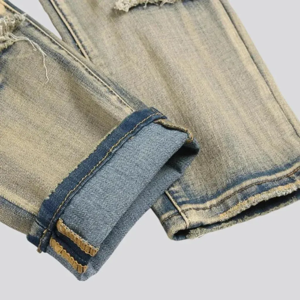 Fashion mid rise jeans for men