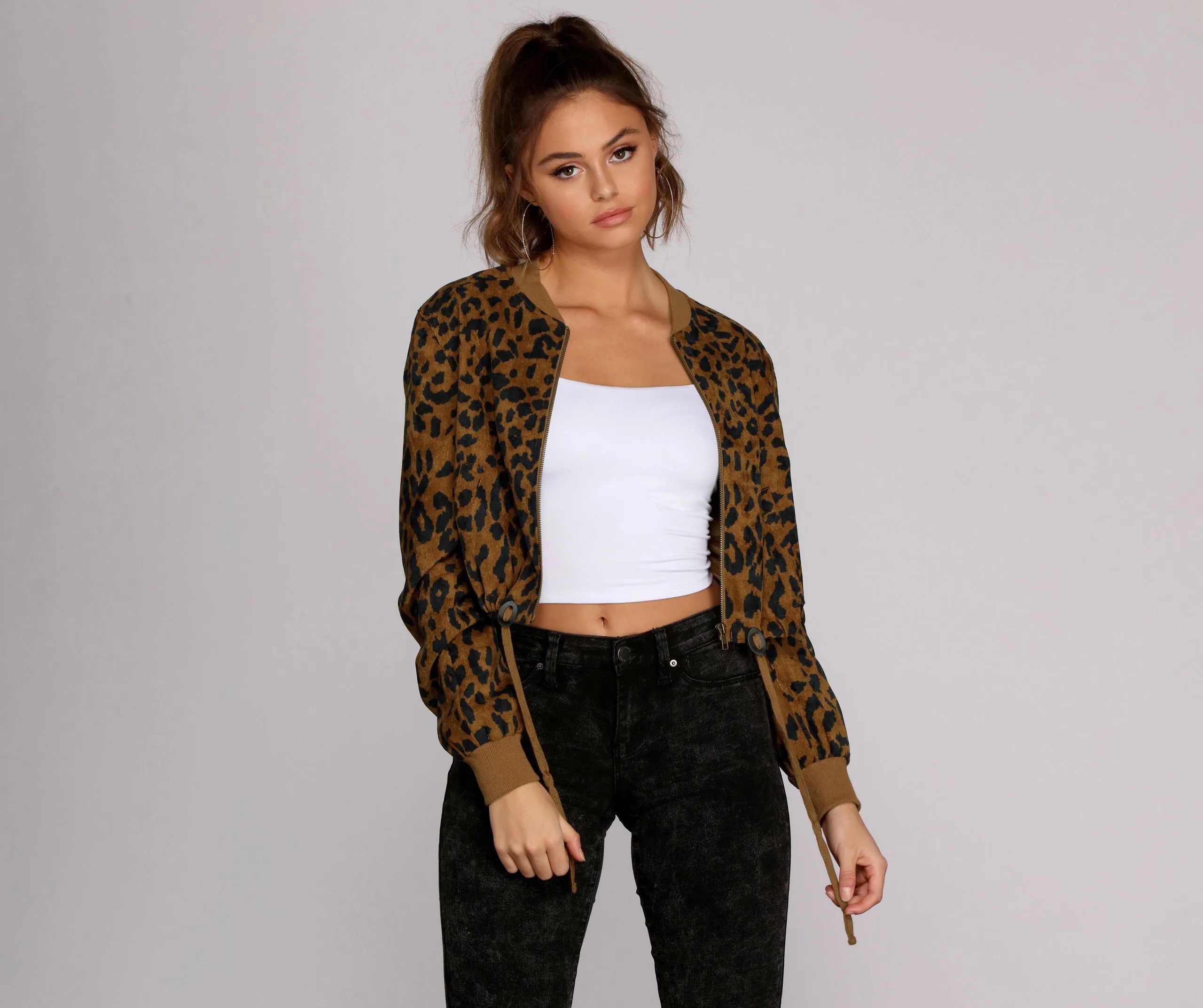 Feeling Wild Leopard Bomber Jacket