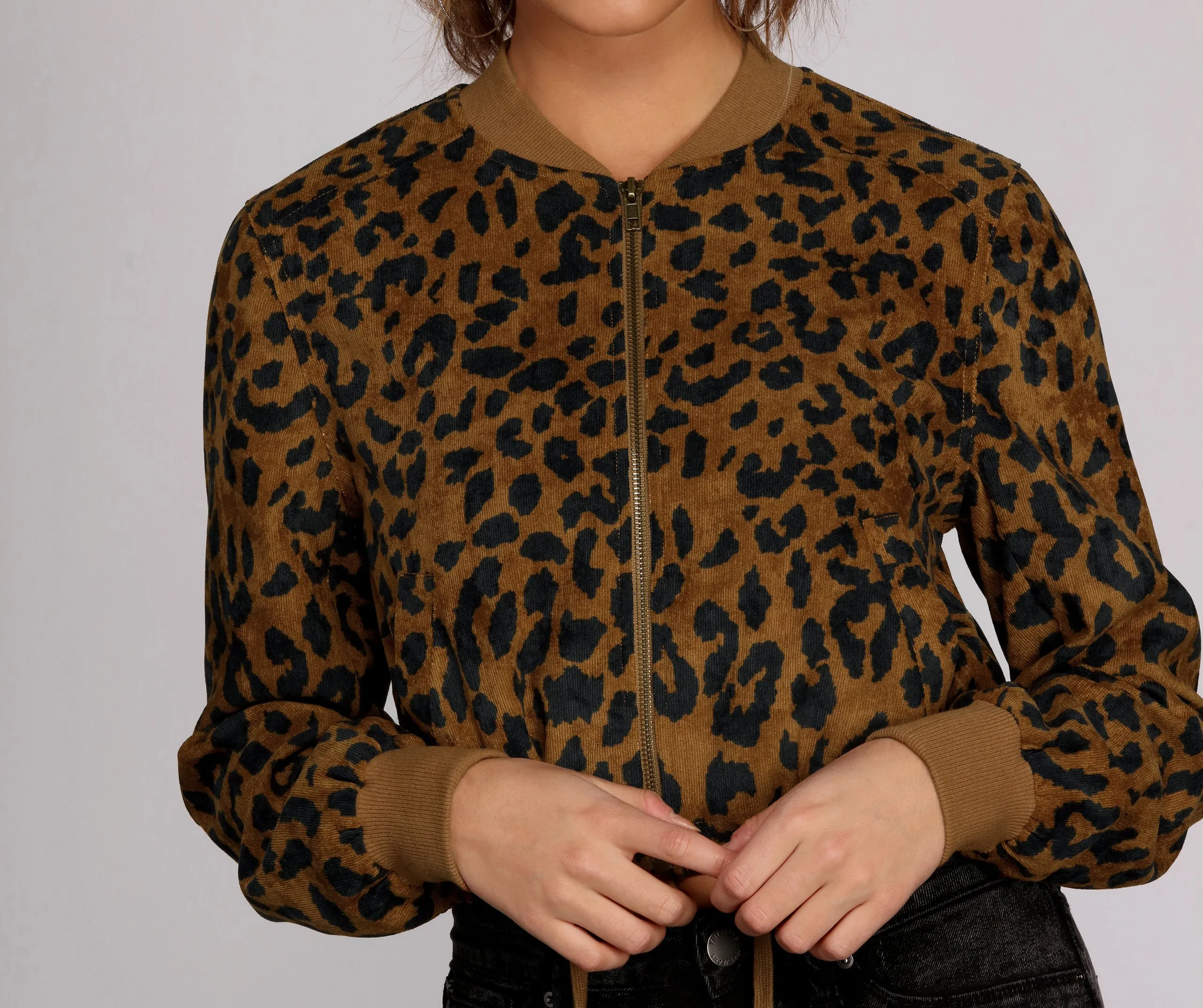 Feeling Wild Leopard Bomber Jacket