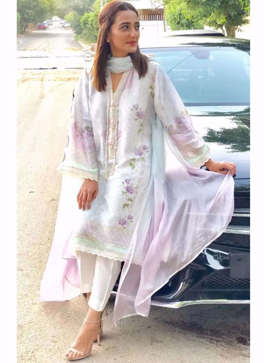 Firozeh Luxe Raw Silk Shirt And Dupatta