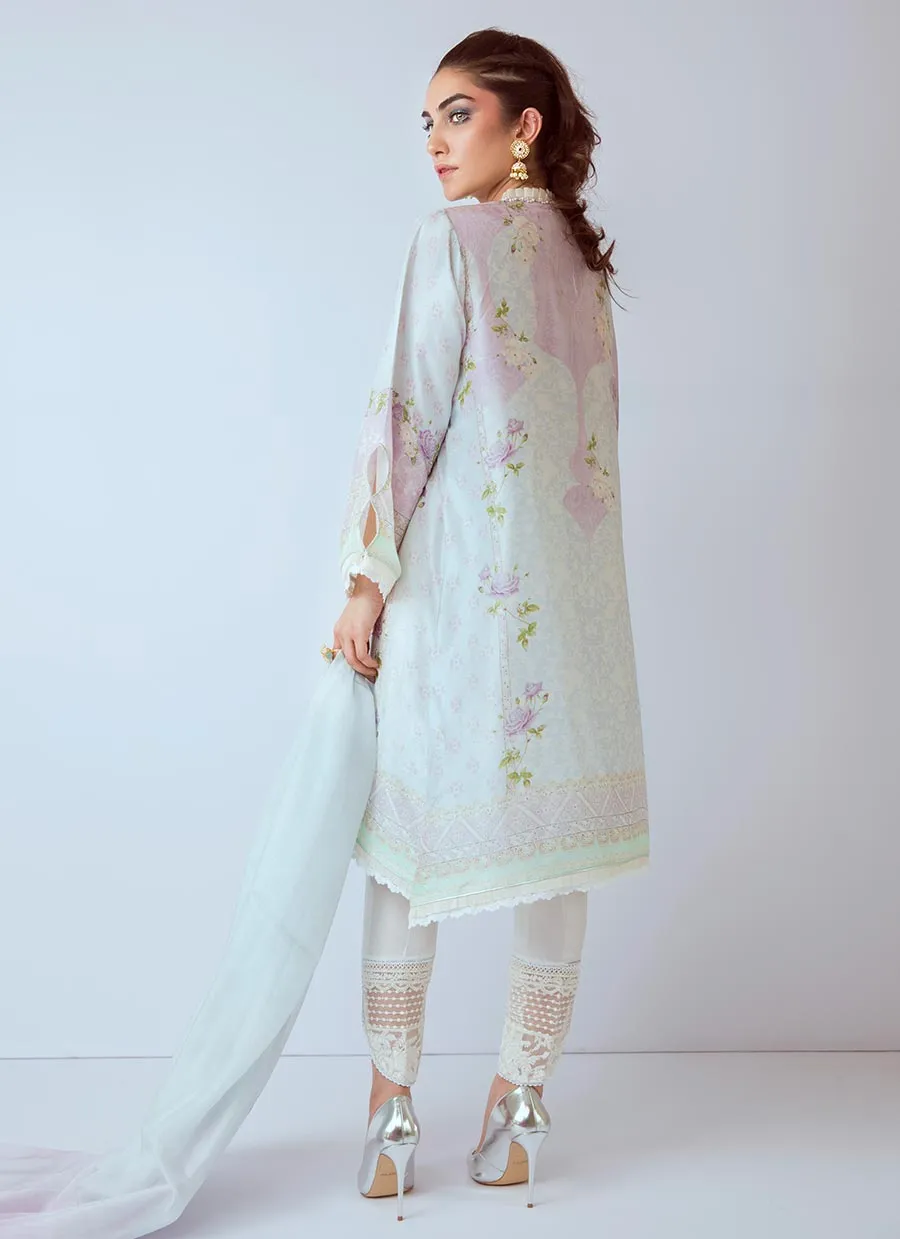 Firozeh Luxe Raw Silk Shirt And Dupatta