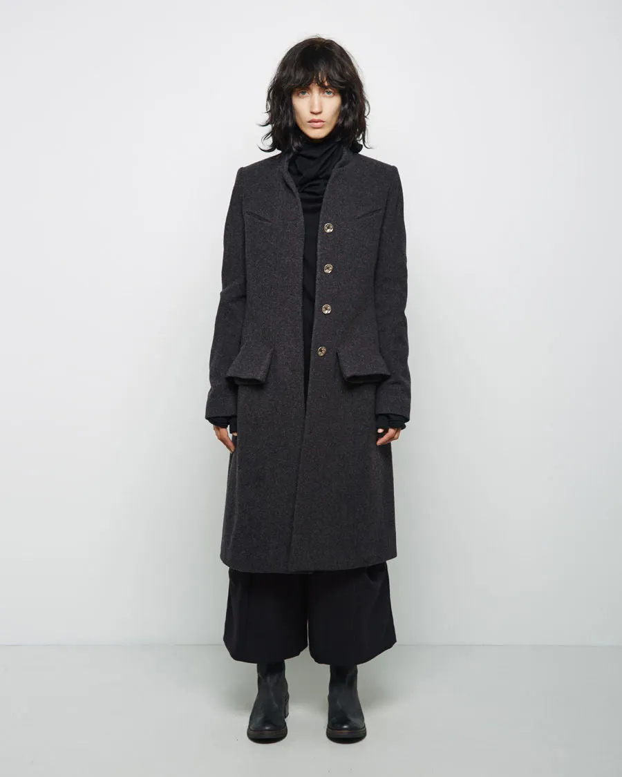 Flecked Wool Coat