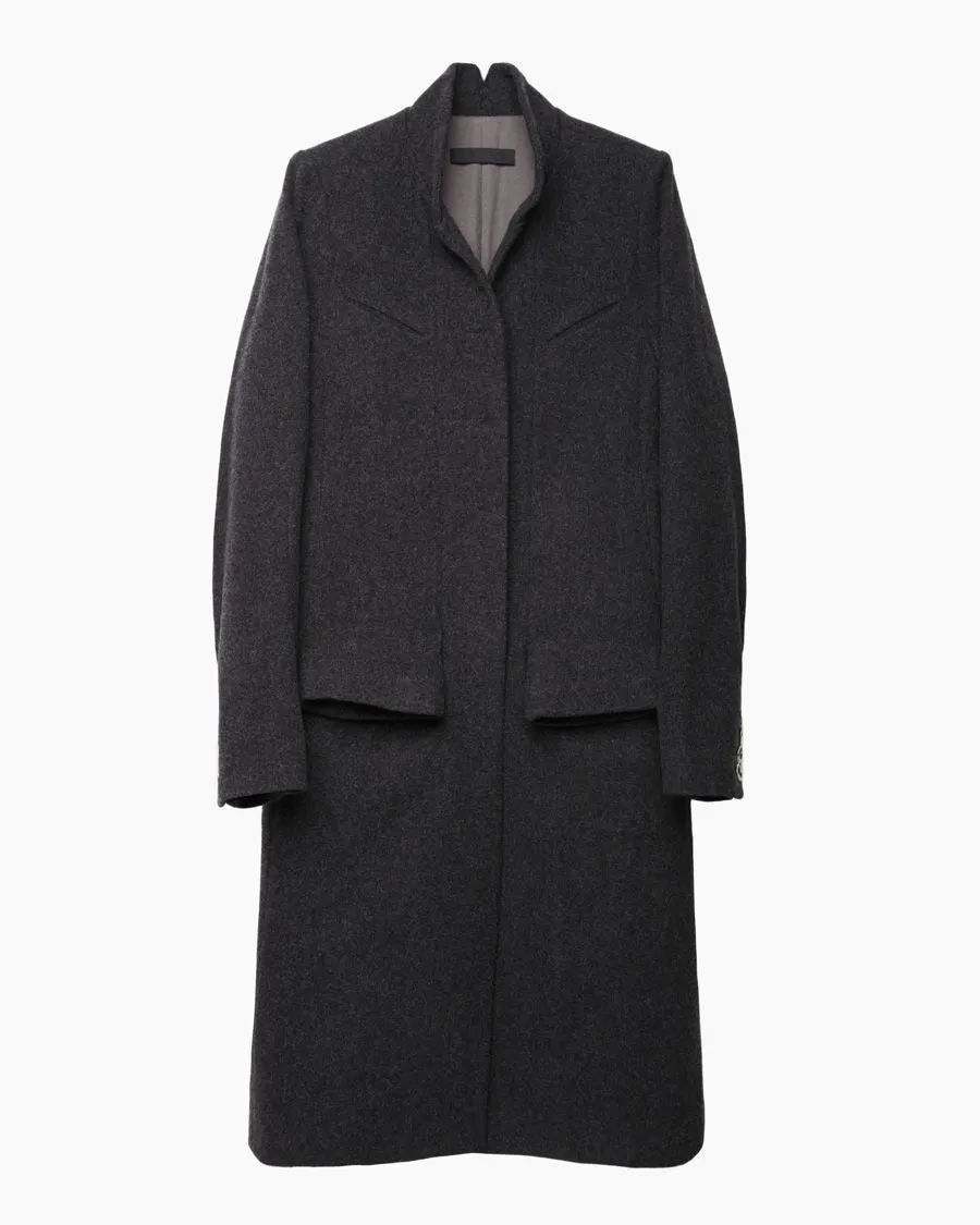 Flecked Wool Coat