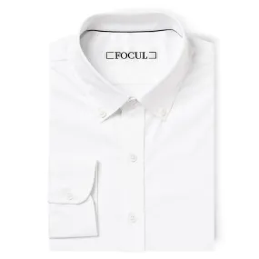 Focul - White One Shirt With Black Line Detail