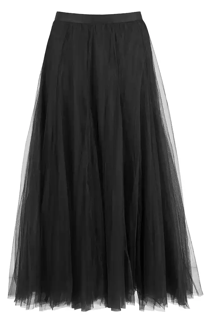 Forest Fae Tulle Skirt | Black