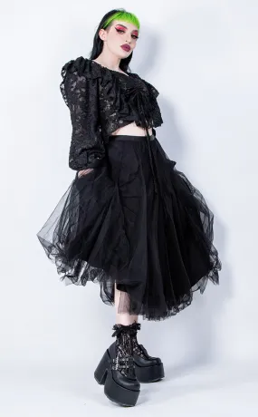 Forest Fae Tulle Skirt | Black