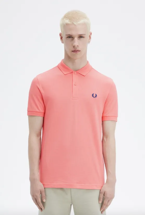 Fred Perry One Colour Shirt/Coral Heat - HS24 SALE