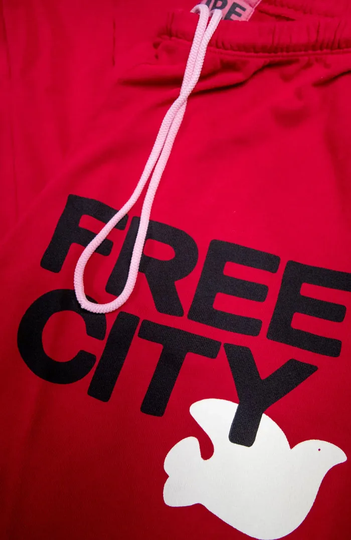 Free City Large Sweatpant in Artyard Red