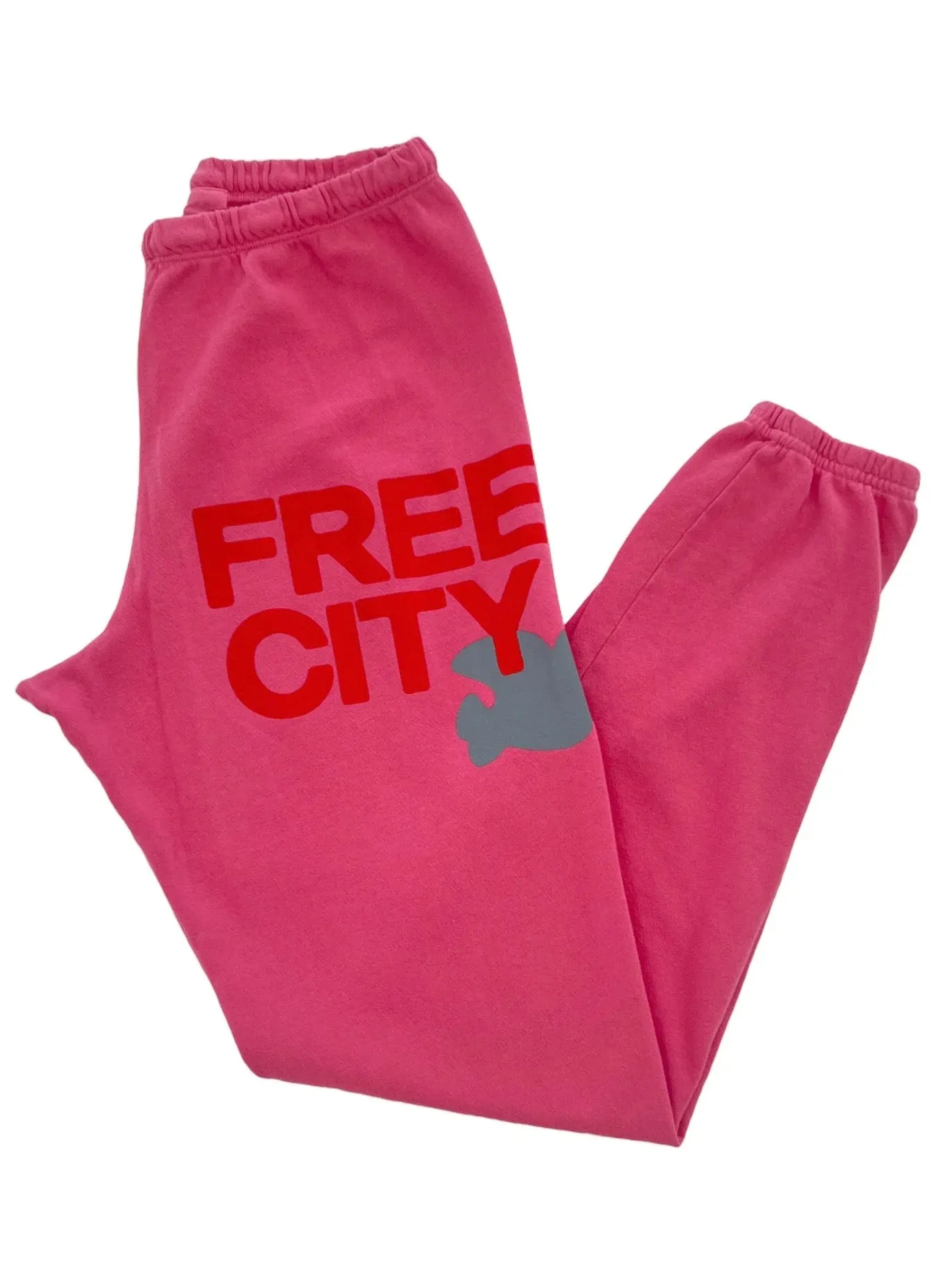 FREECITY Large Sweatpant in Pink Plant Silver