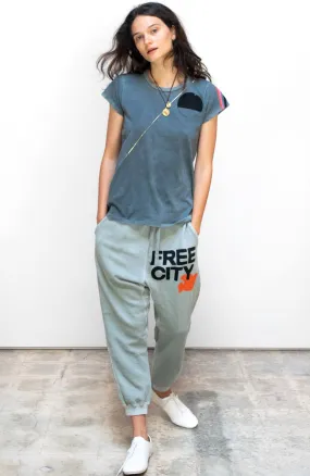 FreeCity Sunfade Pocket Sweatpant - Silver Cloud Sunfade