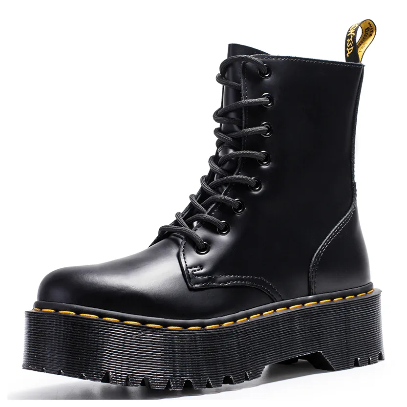 Funki Buys | Boots | Women's Men's Leather High-Top Zip Boots