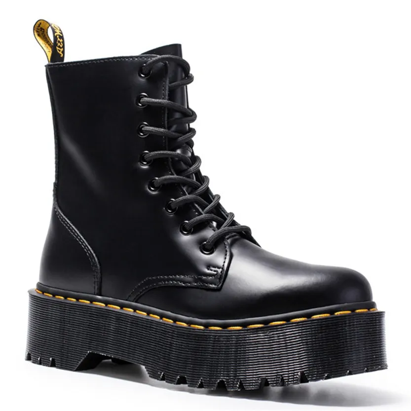 Funki Buys | Boots | Women's Men's Leather High-Top Zip Boots