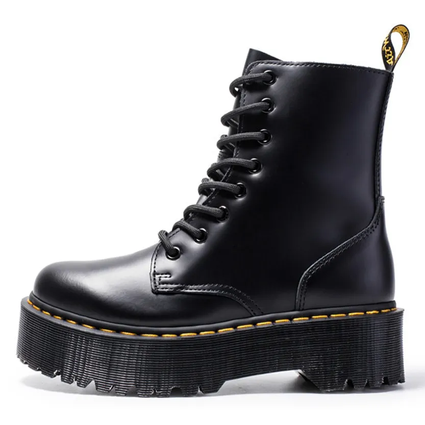 Funki Buys | Boots | Women's Men's Leather High-Top Zip Boots