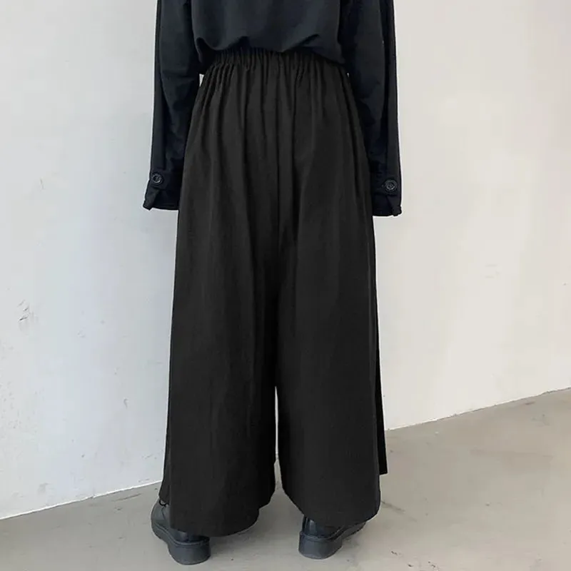 Funki Buys | Skirts | Men's Japanese Style Wide Leg Skirt Pants