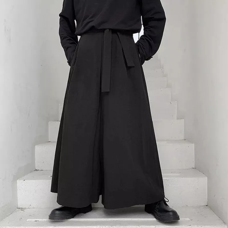 Funki Buys | Skirts | Men's Japanese Style Wide Leg Skirt Pants