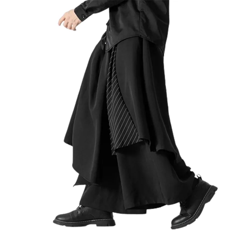 Funki Buys | Skirts | Men's Japanese Style Wide Leg Skirt/Pant