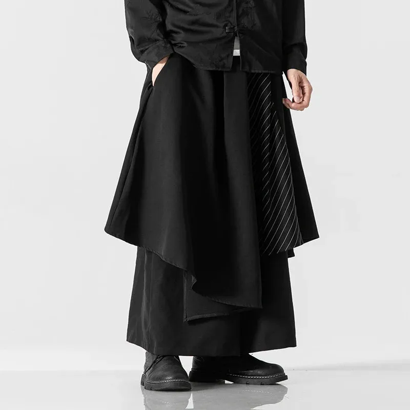 Funki Buys | Skirts | Men's Japanese Style Wide Leg Skirt/Pant