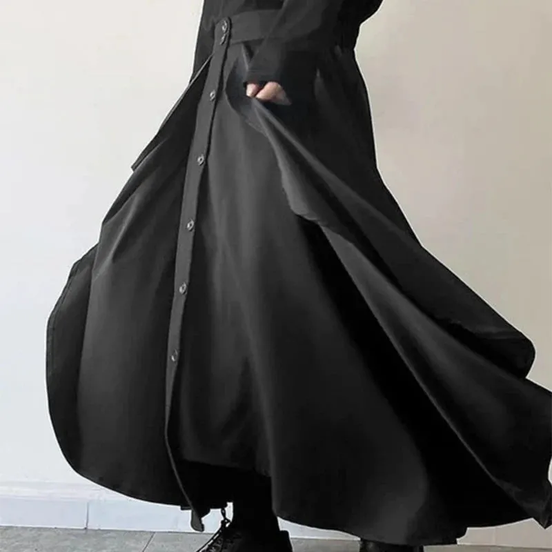 Funki Buys | Skirts | Men's Streetwear Japanese Long Skirts