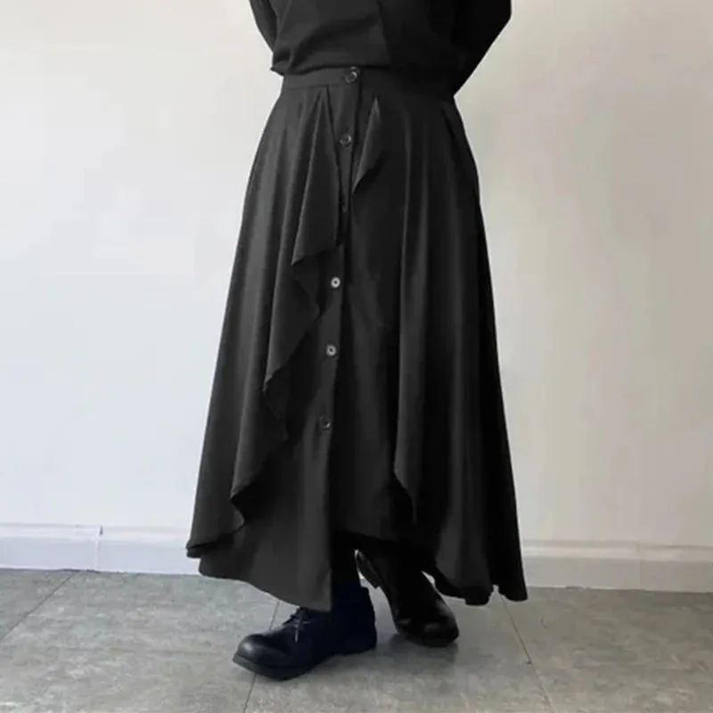 Funki Buys | Skirts | Men's Streetwear Japanese Long Skirts