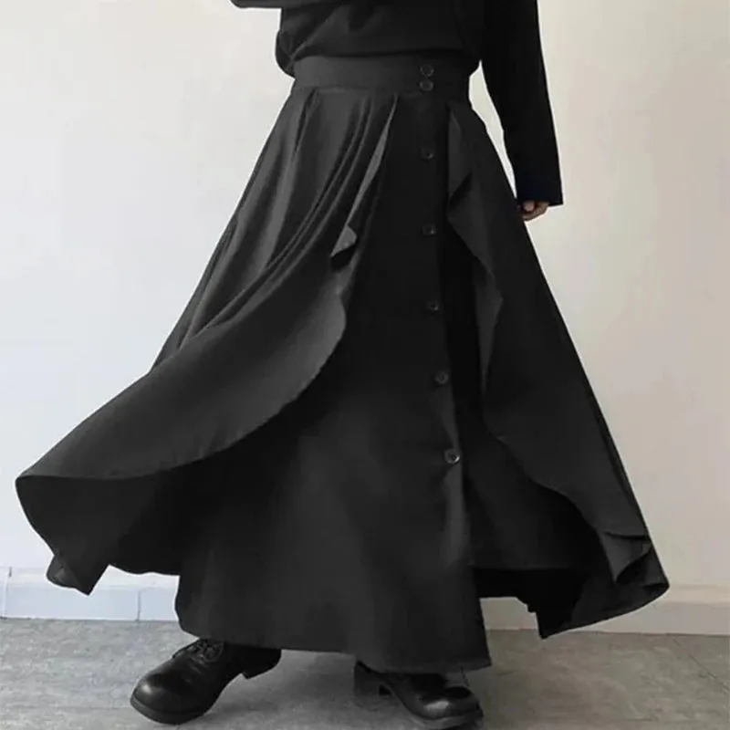 Funki Buys | Skirts | Men's Streetwear Japanese Long Skirts