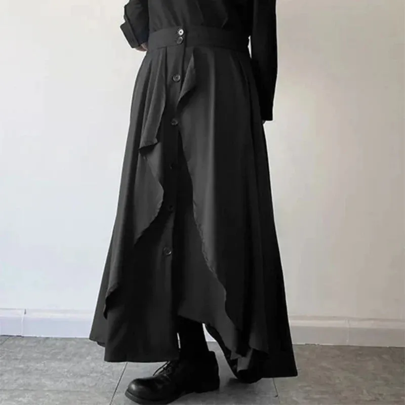 Funki Buys | Skirts | Men's Streetwear Japanese Long Skirts