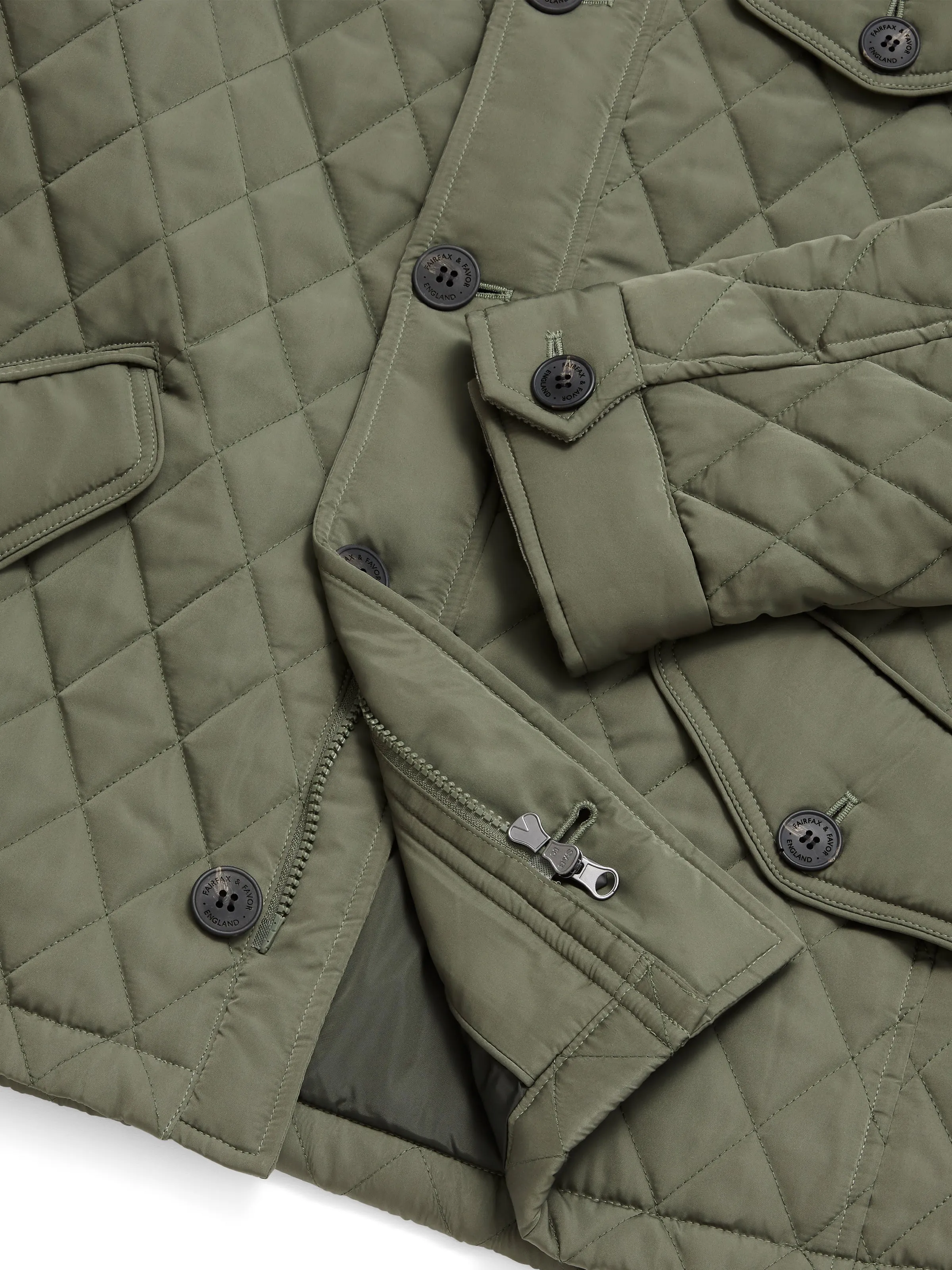 George Quilted Jacket - Sage