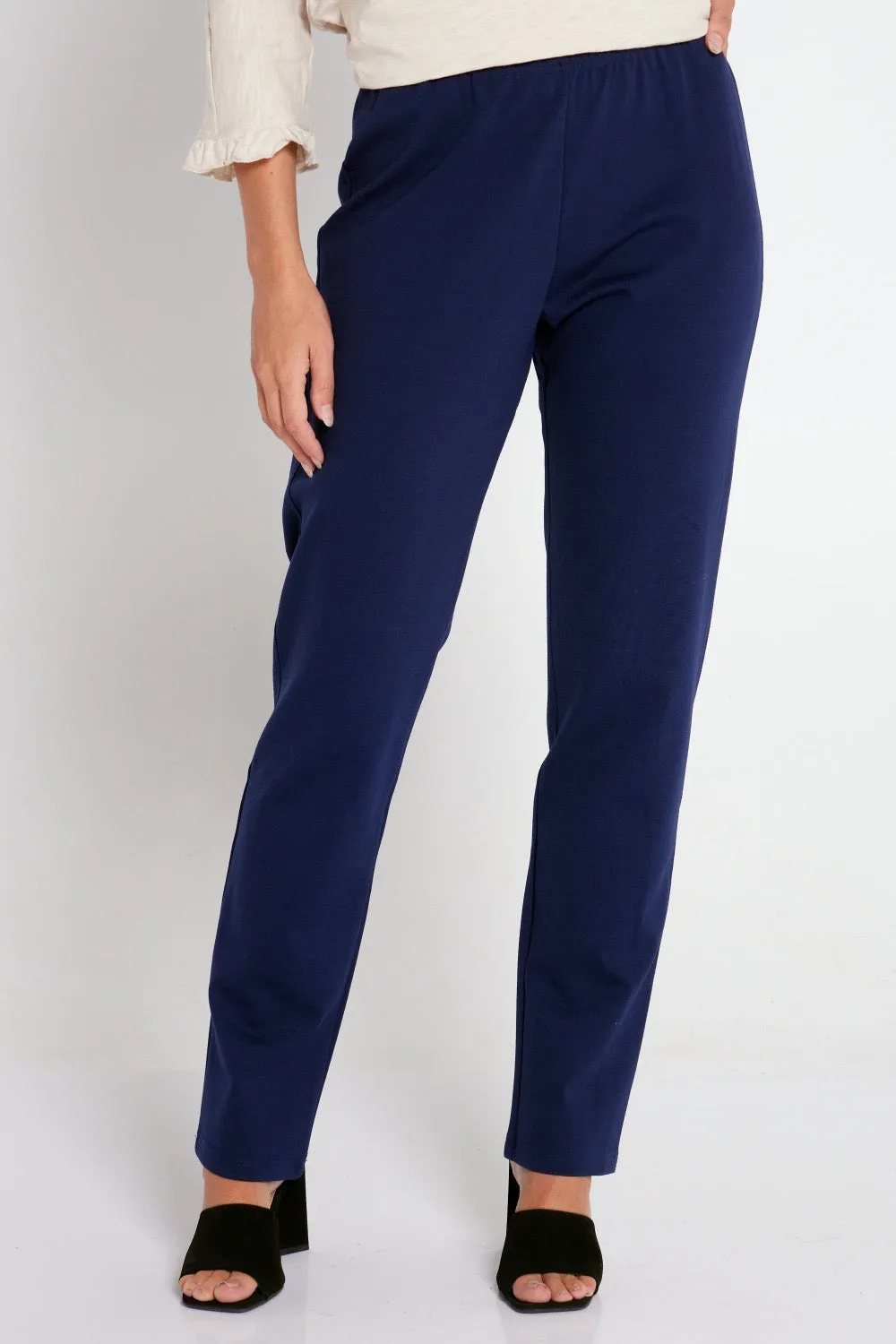 Gianna Ponte Pants - Navy