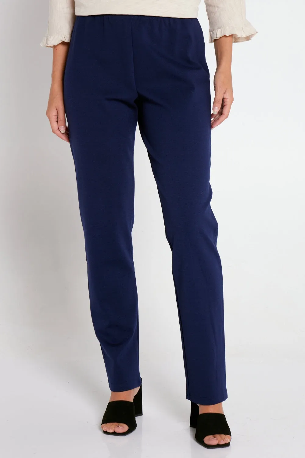 Gianna Ponte Pants - Navy