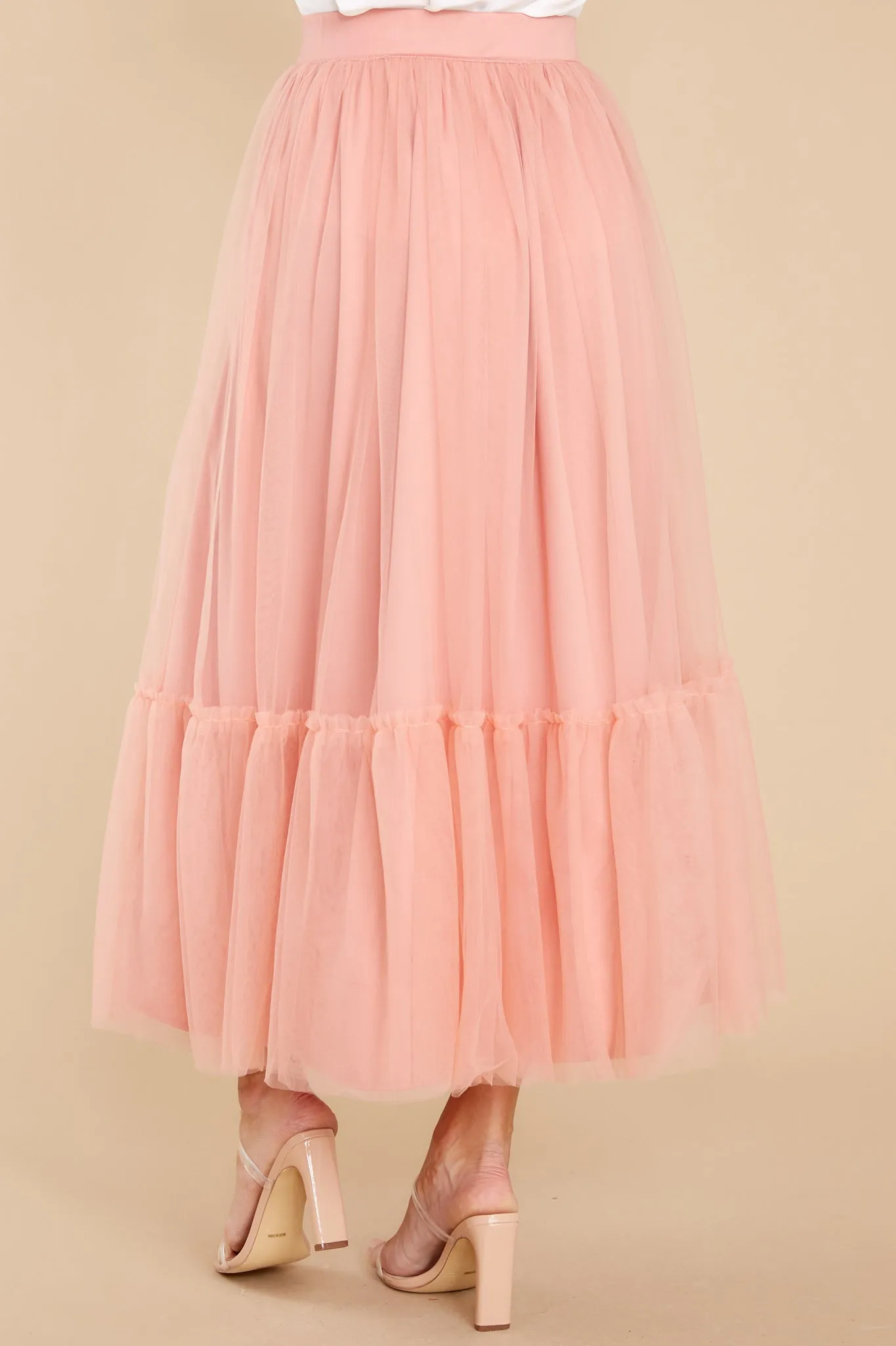 Go With The Flow Mauve Pink Skirt