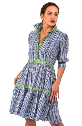 Gretchen Scott | Damsel Dress | Women's | Periwinkle Sunshine Plaid