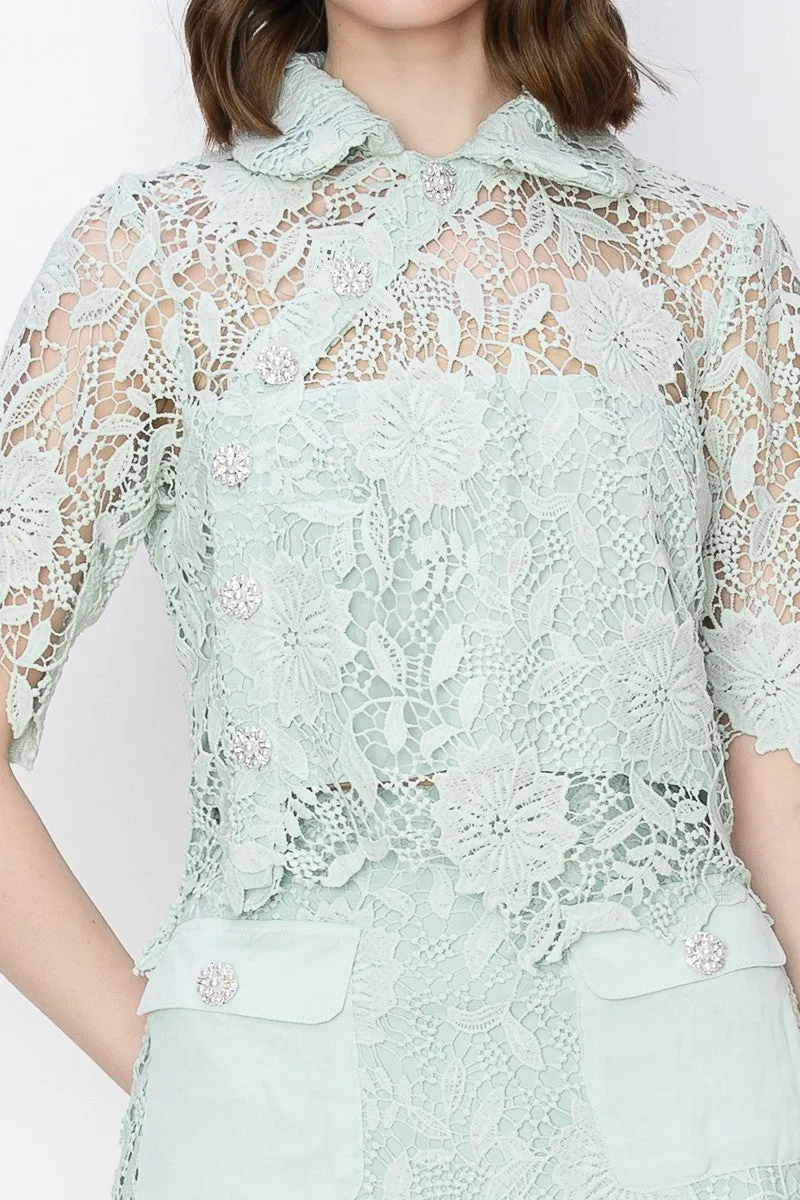 Guipure Lace Top